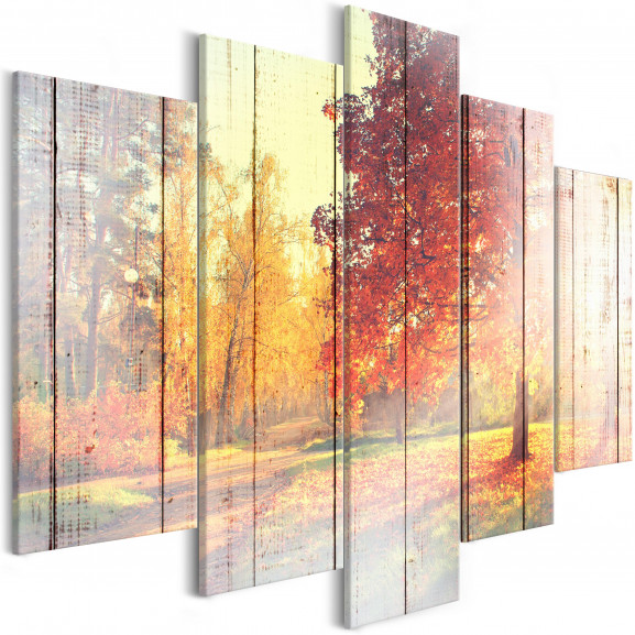 Tablou Autumn Sun (5 Parts) Wide