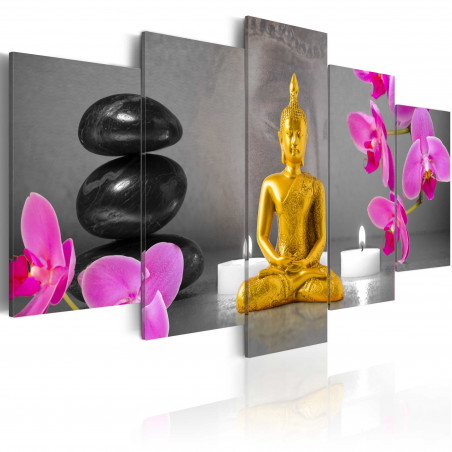 Tablou Zen: Golden Buddha-01
