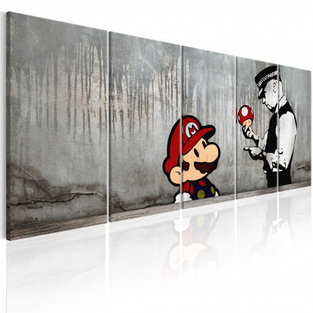 Tablou Mario Bros On Concrete-01
