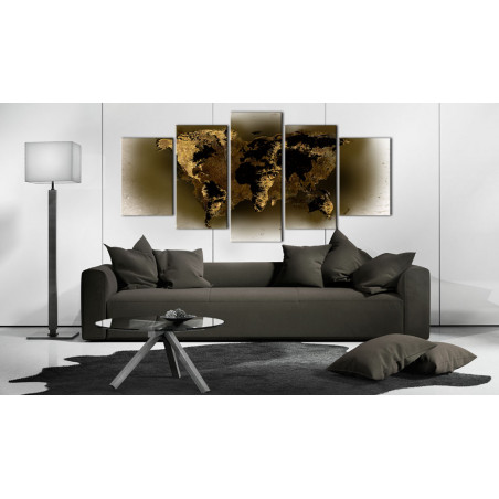 Tablou Brass Continents-01