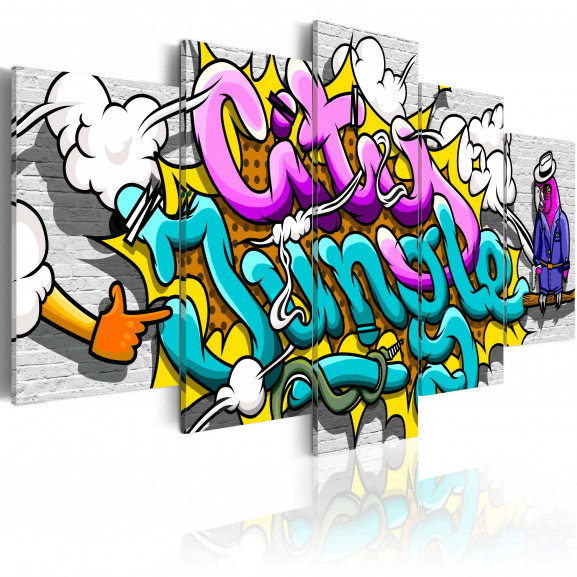 Tablou Graffiti: City Jungle