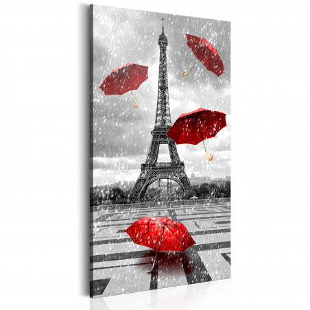 Tablou Paris: Red Umbrellas-01