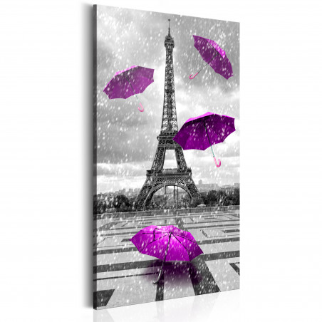 Tablou Paris: Purple Umbrellas-01