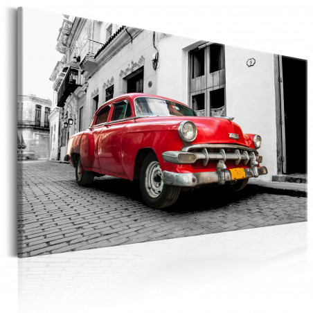 Tablou Cuban Classic Car (Red)-01