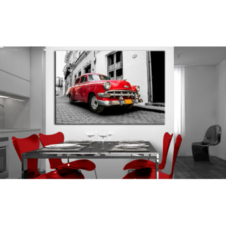 Tablou Cuban Classic Car (Red)-01