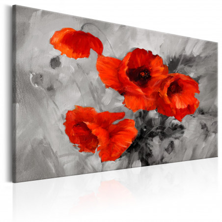 Tablou Steel Poppies-01