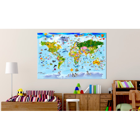 Tablou Children'S Map: Colourful Travels-01