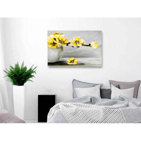Tablou Lightness Of Light (1 Part) Wide Yellow-01