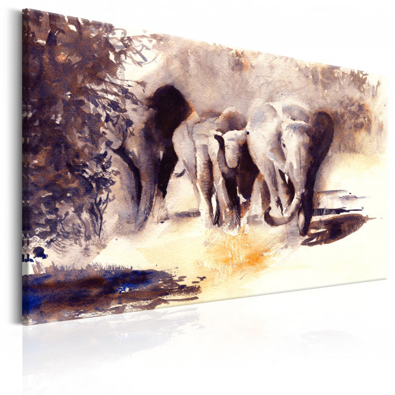 Tablou Watercolour Elephants