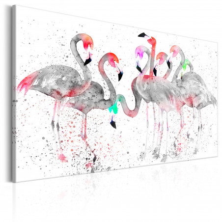 Tablou Flamingoes Dance-01