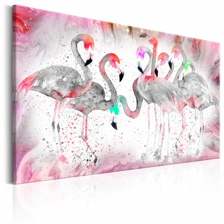 Tablou Flamingoes Family-01