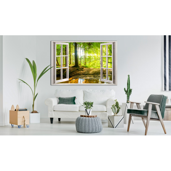 Tablou window: view on forest