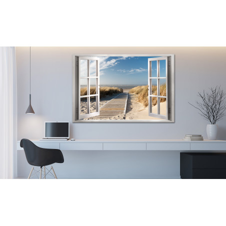 Tablou Window: View Of The Beach-01