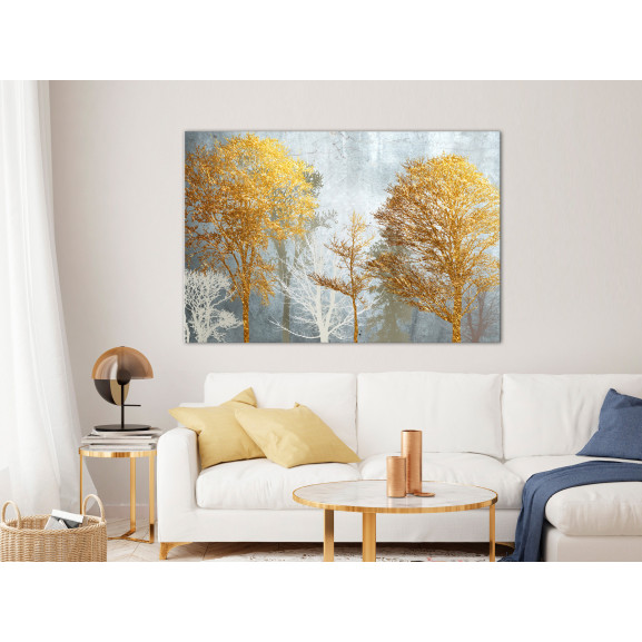 Tablou hoarfrost and gold (1 part) wide