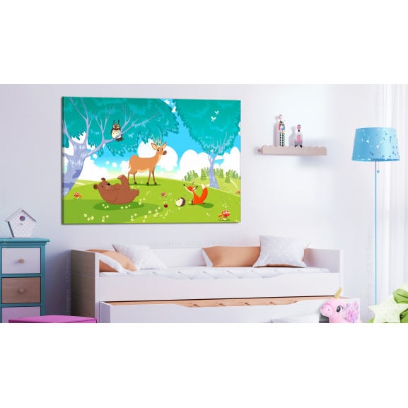 Tablou friendly animals (1 part) wide