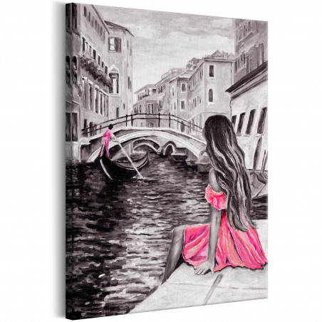Tablou Woman In Venice (1 Part) Vertical-01