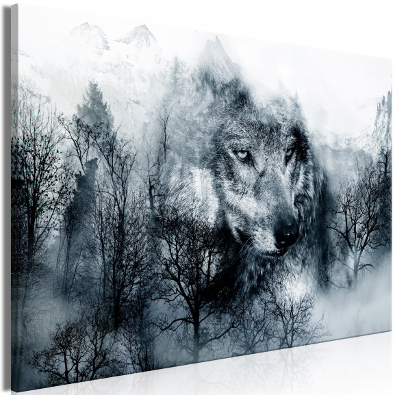 Tablou Mountain Predator (1 Part) Wide Black And White