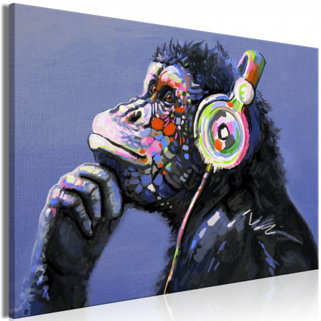 Tablou Musical Monkey (1 Part) Wide-01