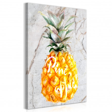 Tablou Pineapple And Marble (1 Part) Vertical-01