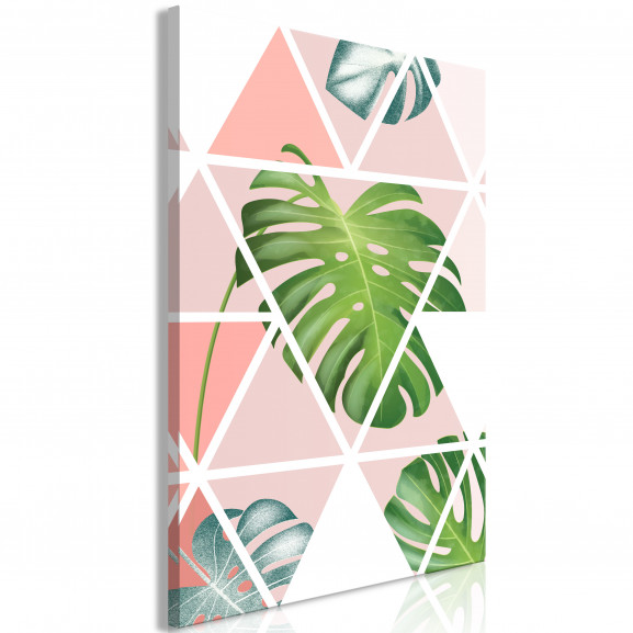 Tablou Geometric Monstera (1 Part) Vertical