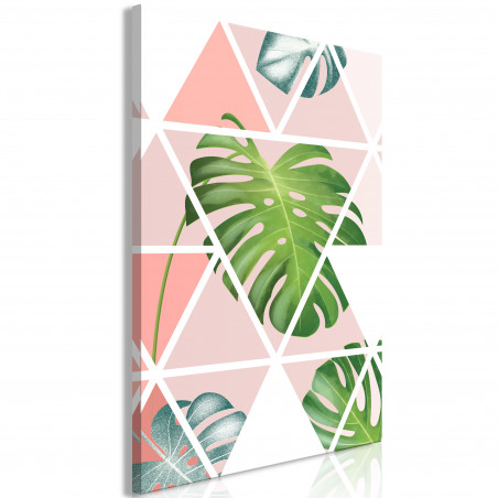 Tablou Geometric Monstera (1 Part) Vertical-01