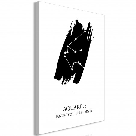 Tablou Zodiac Signs: Aquarius (1 Part) Vertical-01