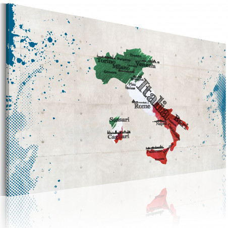 Tablou Map Of Italy-01