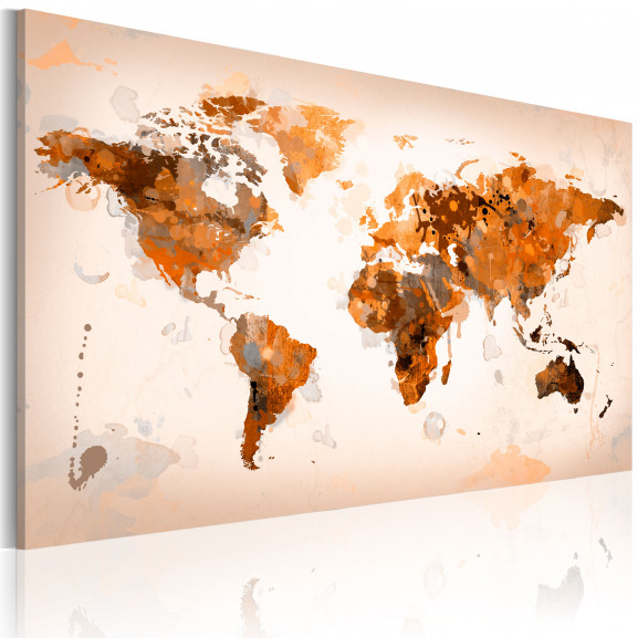 Tablou Map Of The World Desert Storm