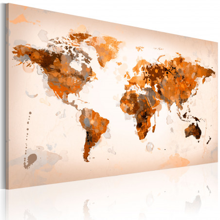 Tablou Map Of The World Desert Storm-01