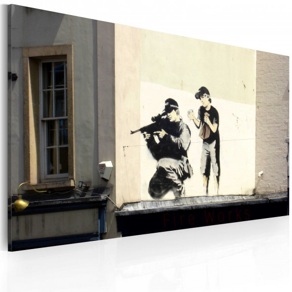 Tablou Sniper And Boy (Banksy)