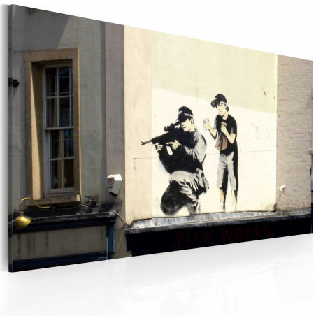 Tablou Sniper And Boy (Banksy)-01