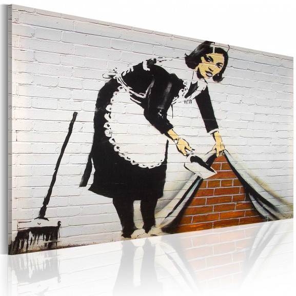 Tablou Cleaning Lady (Banksy)