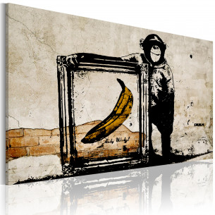 Tablou Inspired By Banksy Sepia