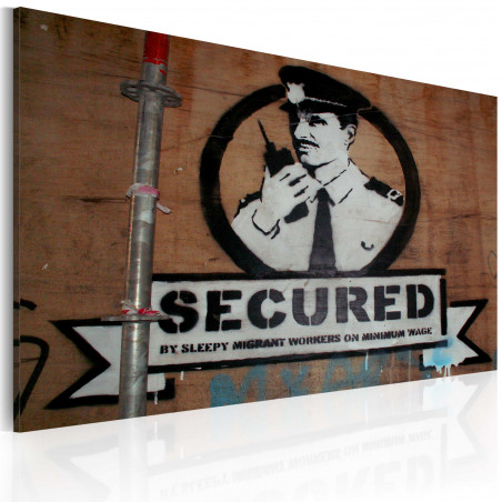 Tablou Secured (Banksy)-01