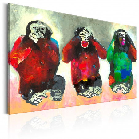 Tablou Three Wise Monkeys-01