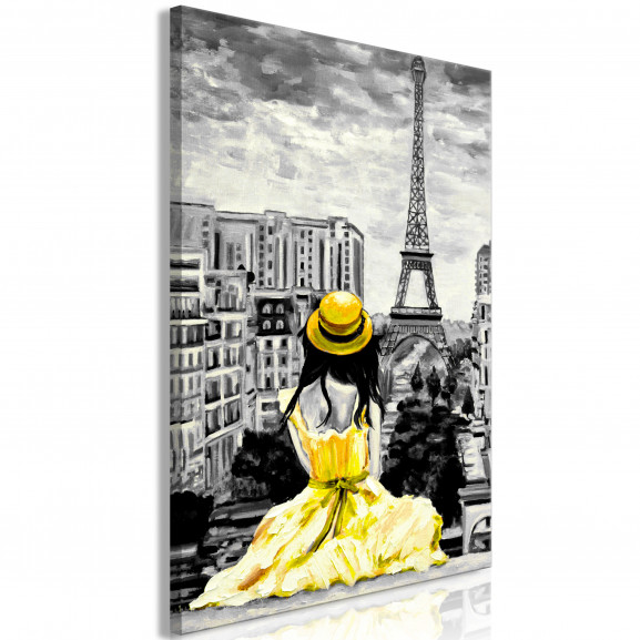 Tablou Paris Colour (1 Part) Vertical Yellow