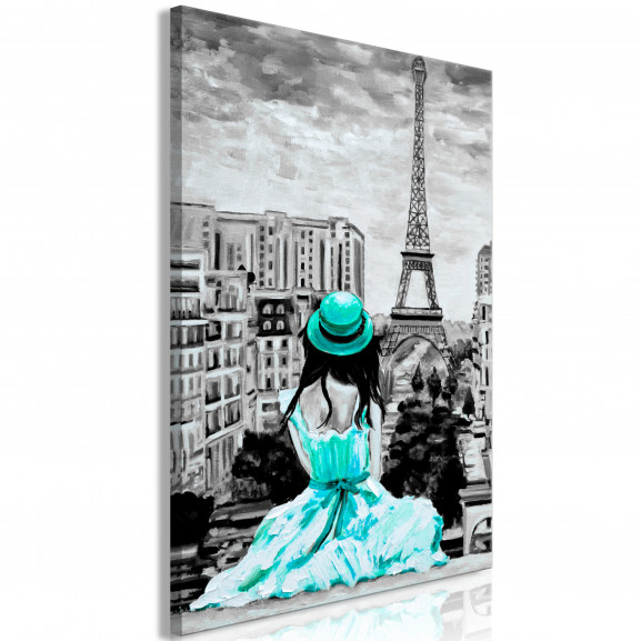 Tablou Paris Colour (1 Part) Vertical Green