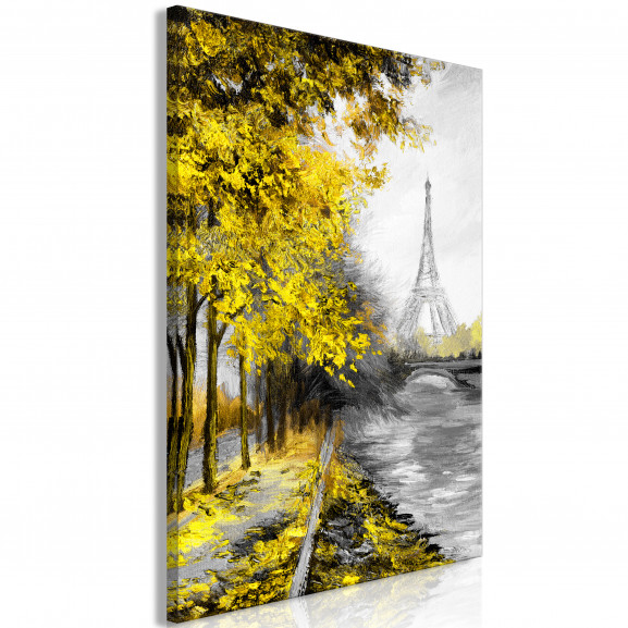 Tablou Paris Channel (1 Part) Vertical Yellow