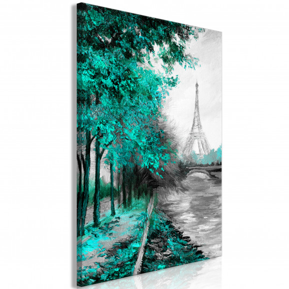 Tablou Paris Channel (1 Part) Vertical Green