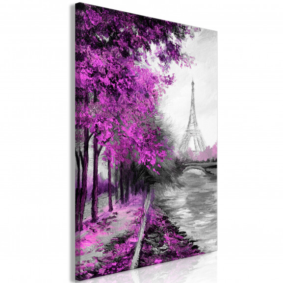 Tablou Paris Channel (1 Part) Vertical Pink