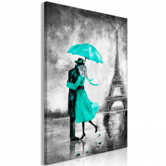 Tablou Paris Fog (1 Part) Vertical Green