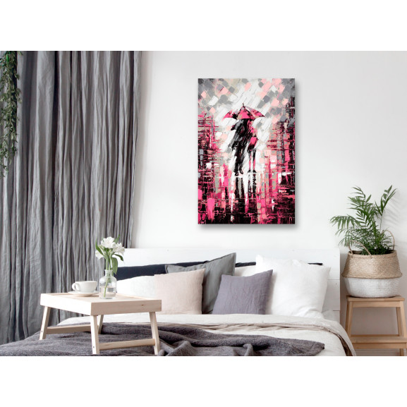 Tablou lovers in colour (1 part) vertical pink