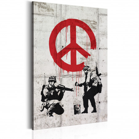 Tablou Soldiers Painting Peace By Banksy-01