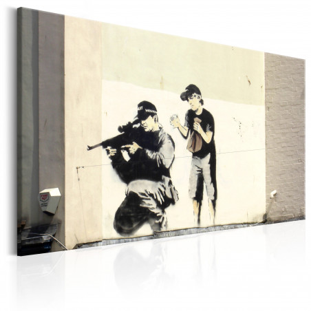 Tablou Sniper And Child By Banksy-01