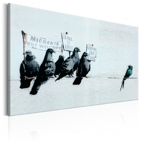 Tablou Protesting Birds By Banksy-01