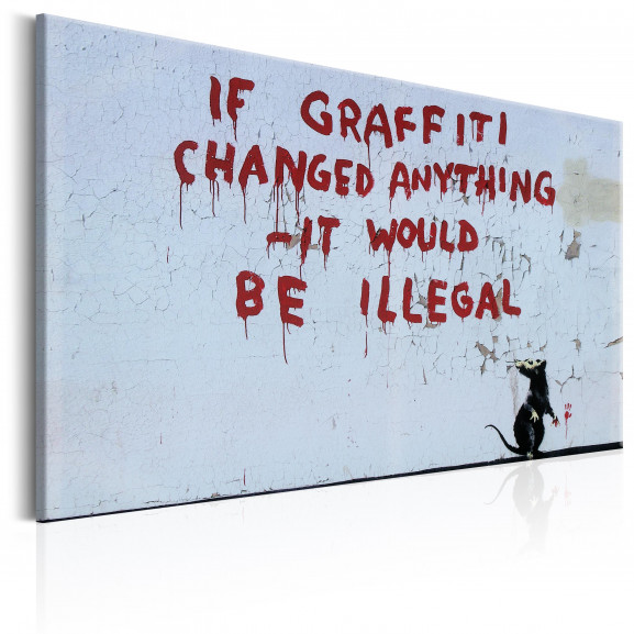 Tablou If Graffiti Changed Anything By Banksy