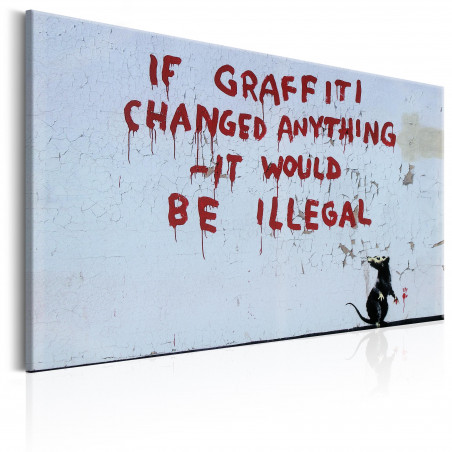 Tablou If Graffiti Changed Anything By Banksy-01