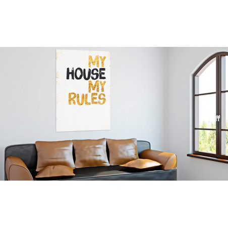 Tablou My Home: My House, My Rules-01