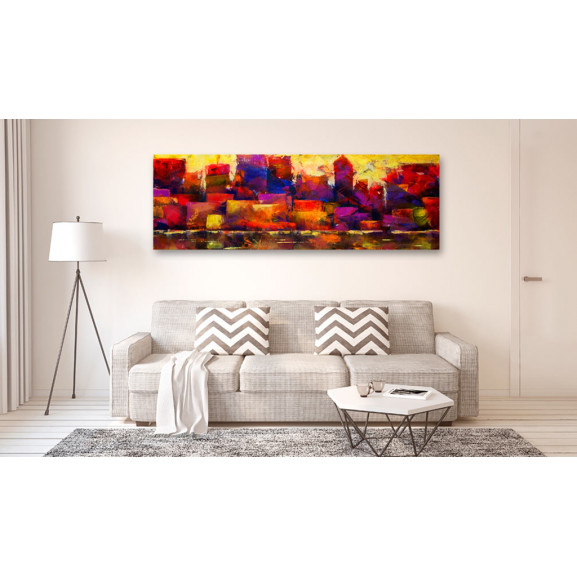 Tablou colourful city skyline