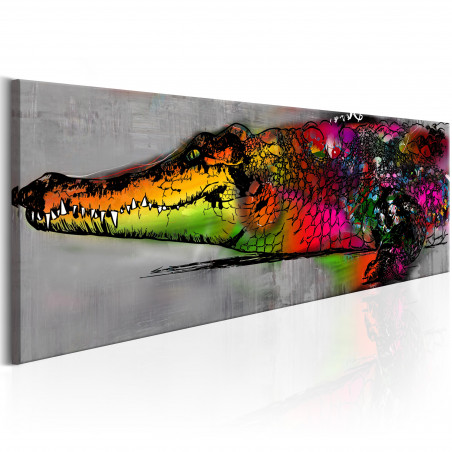 Tablou Colourful Alligator-01